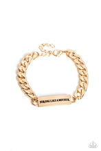 Load image into Gallery viewer, Paparazzi Accessories: Mighty Matriarch - Gold Mothers Day Bracelet