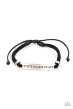 Load image into Gallery viewer, Paparazzi Accessories: To Live, To Learn, To Love - Black Inspirational Bracelet - Jewels N Thingz Boutique