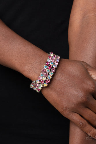 Paparazzi Accessories: Iridescent Incantation - Pink Bracelet