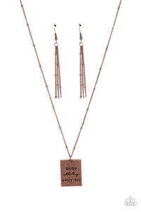 Paparazzi Accessories: Mama MVP - Copper Mothers Day Necklace