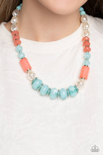 Paparazzi Accessories: A SHEEN Slate - Blue Necklace