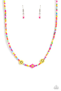 Paparazzi Accessories: Flower Power Pageant - Pink Seed Bead Necklace