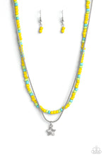 Load image into Gallery viewer, Paparazzi Accessories: Starry Serendipity - Yellow Seed Bead Necklace