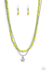 Paparazzi Accessories: Starry Serendipity - Yellow Seed Bead Necklace