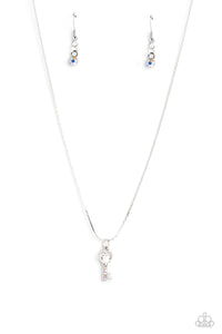 Paparazzi Accessories: LOVE-Locked - Multi Iridescent Necklace