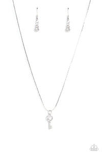 Paparazzi Accessories: LOVE-Locked - White Necklace