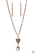 Load image into Gallery viewer, Paparazzi Accessories: Kiss and SHELL - Copper Heart Lanyard