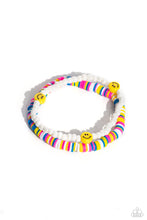 Load image into Gallery viewer, Paparazzi Accessories: Tabloid Talent - Multi Smiley Face Bracelet