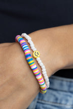 Load image into Gallery viewer, Paparazzi Accessories: Tabloid Talent - Multi Smiley Face Bracelet