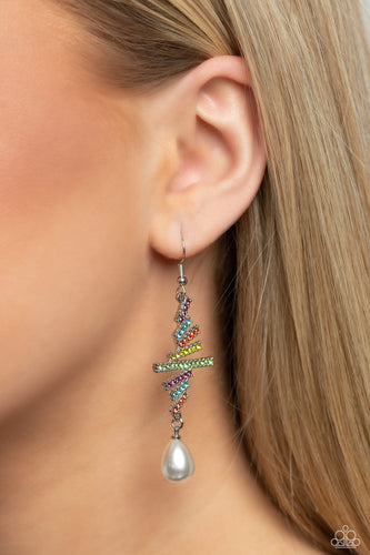 Paparazzi Accessories: Timeless Tapestry - Multi Pearl Earrings