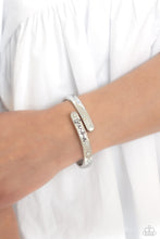 Load image into Gallery viewer, Paparazzi Accessories: Gorgeous Grandma - White Iridescent Mothers Day Bracelet