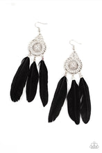 Load image into Gallery viewer, Paparazzi Accessories: Pretty in PLUMES - Black Earrings