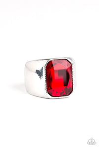 Paparazzi: Scholar - Red Rhinestone Ring - Jewels N’ Thingz Boutique