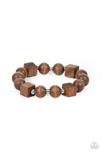Paparazzi Accessories: Timber Trendsetter - Brown Wooden Bracelet