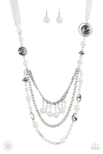 Load image into Gallery viewer, Paparazzi BLOCKBUSTERS: All The Trimmings - Ivory Necklace - Jewels N’ Thingz Boutique