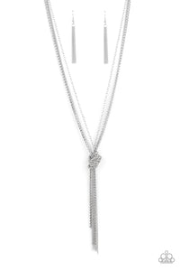 Paparazzi Accessories: KNOT All There - Silver Necklace