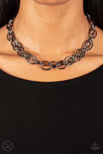 Paparazzi Accessories: Tough Crowd - Black Choker