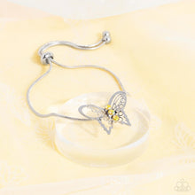 Load image into Gallery viewer, Paparazzi Accessories: Wings of Wonder - Yellow Butterfly Bracelet