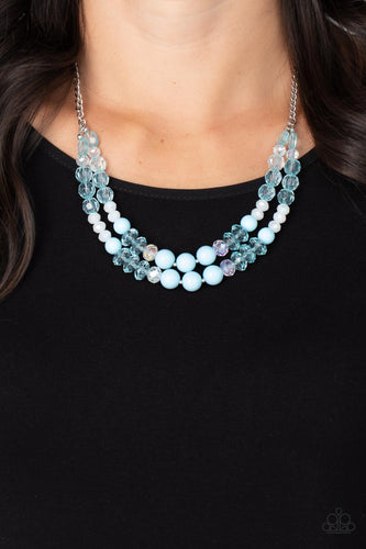 Paparazzi Accessories: Vera-CRUZIN - Blue Iridescent Necklace