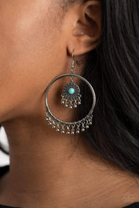 Paparazzi Accessories: Sunny Equinox - Blue/Turquoise Earrings - Jewels N Thingz Boutique