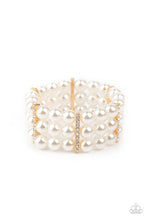 Load image into Gallery viewer, Paparazzi: Modern Day Majesty - Gold/White Pearls Bracelet - Jewels N’ Thingz Boutique