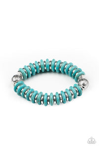 Paparazzi Accessories: Eco Experience  - Blue/Turquoise Bracelet - Jewels N Thingz Boutique