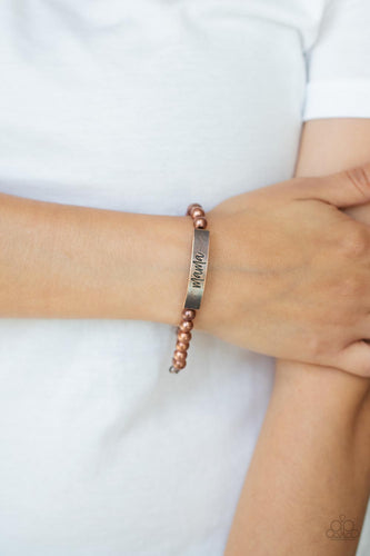 Paparazzi Accessories: Mom Squad - Brass Bracelet