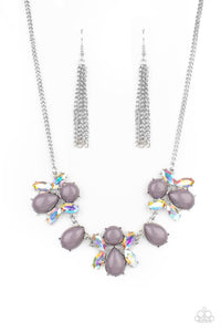 Paparazzi Accessories: Galaxy Gallery - Silver Iridescent Necklace