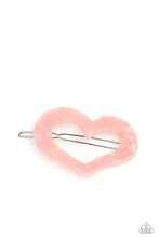 Load image into Gallery viewer, Paparazzi Accessories: HEART Not to Love - Pink Iridescent Hair Clip - Jewels N Thingz Boutique