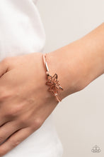 Load image into Gallery viewer, Paparazzi Accessories: Did I FLUTTER? - Copper Bracelet