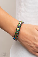 Load image into Gallery viewer, Paparazzi Accessories: Number One Knockout - Multi Oil Spill Gunmetal Bracelet - Life of the Party