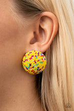 Load image into Gallery viewer, Paparazzi Accessories: Kaleidoscope Sky - Yellow Earrings