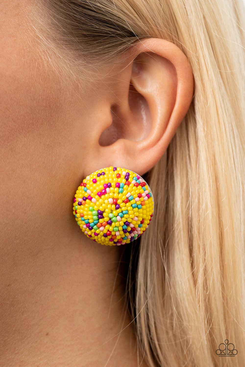 Paparazzi Accessories: Kaleidoscope Sky - Yellow Earrings