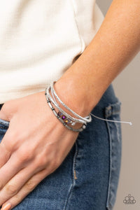 Paparazzi Accessories: Holographic Hike - Silver Iridescent Bracelet - Jewels N Thingz Boutique