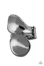 Load image into Gallery viewer, Paparazzi Accessories: Fabulously Folded - Black Ring - Jewels N Thingz Boutique