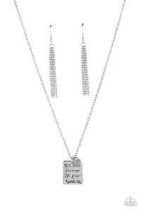 Paparazzi Accessories: Divine Devotion - Silver Inspirational Necklace