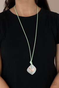 Paparazzi Accessories: Face The ARTIFACTS - Green Necklace - Jewels N Thingz Boutique