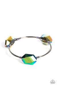 Paparazzi Accessories: Canyon  - Galactic Getaway - Multi Oil Spill Bracelet