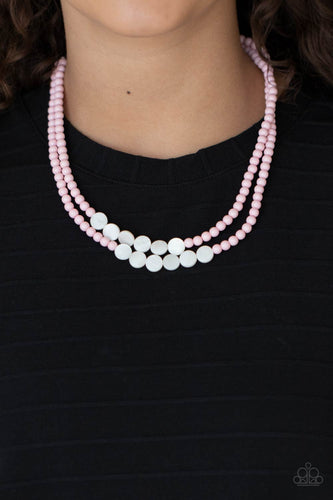 Paparazzi Accessories: Extended STAYCATION - Pink Necklace - Jewels N Thingz Boutique