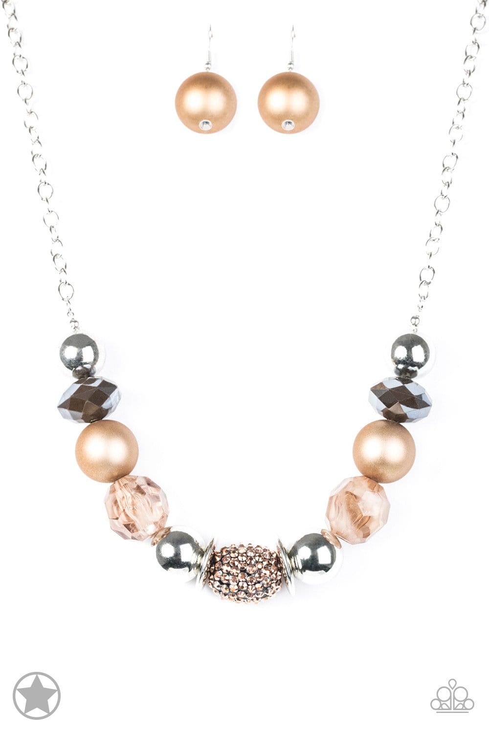 Paparazzi BLOCKBUSTERS: A Warm Welcome - Brown/Copper Necklace - Jewels N’ Thingz Boutique