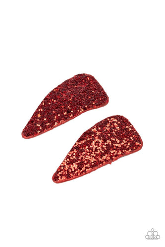 Paparazzi: Squad Shimmer - Red Sequins Hair Clips - Jewels N’ Thingz Boutique