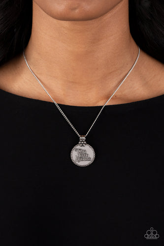 Paparazzi Accessories: The KIND Side - Silver Inspirational Necklace