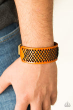 Load image into Gallery viewer, Paparazzi: Cross The Line - Brown Leather-Like Bracelet - Jewels N’ Thingz Boutique