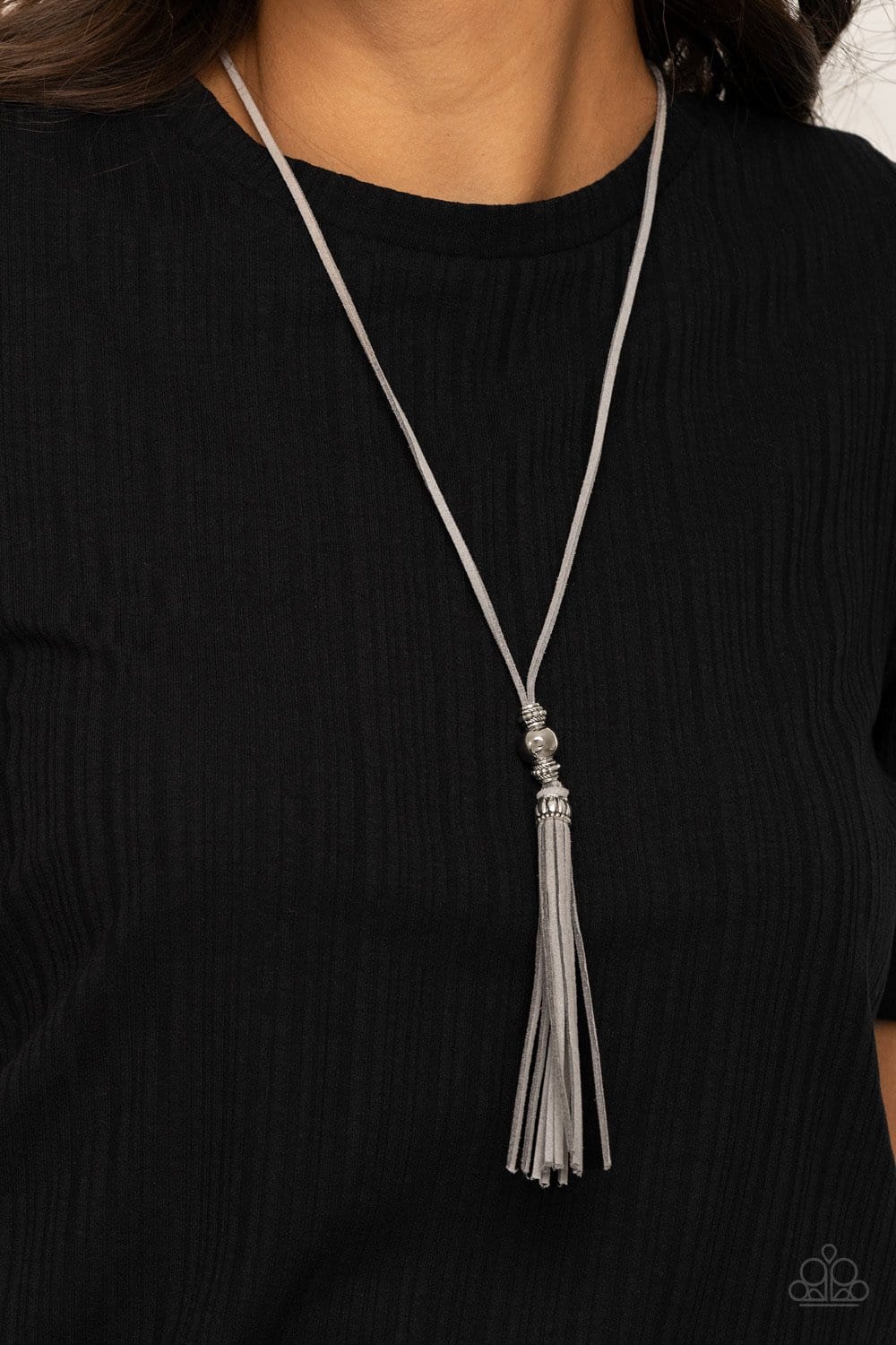 Paparazzi: Hold My Tassel - Silver Necklace - Jewels N’ Thingz Boutique
