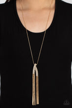Load image into Gallery viewer, Paparazzi Accessories: Out of the SWAY - Gold Rhinestone Necklace