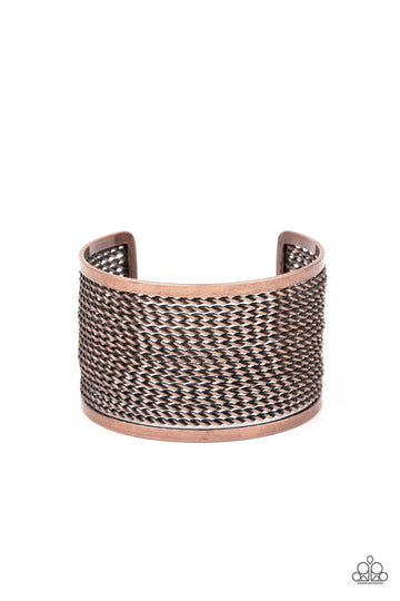 Paparazzi Accessories: Stacked Sensation - Copper Bracelet - Jewels N Thingz Boutique