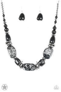 Paparazzi BLOCKBUSTERS: In Good Glazes - Black Beads Necklace - Jewels N’ Thingz Boutique