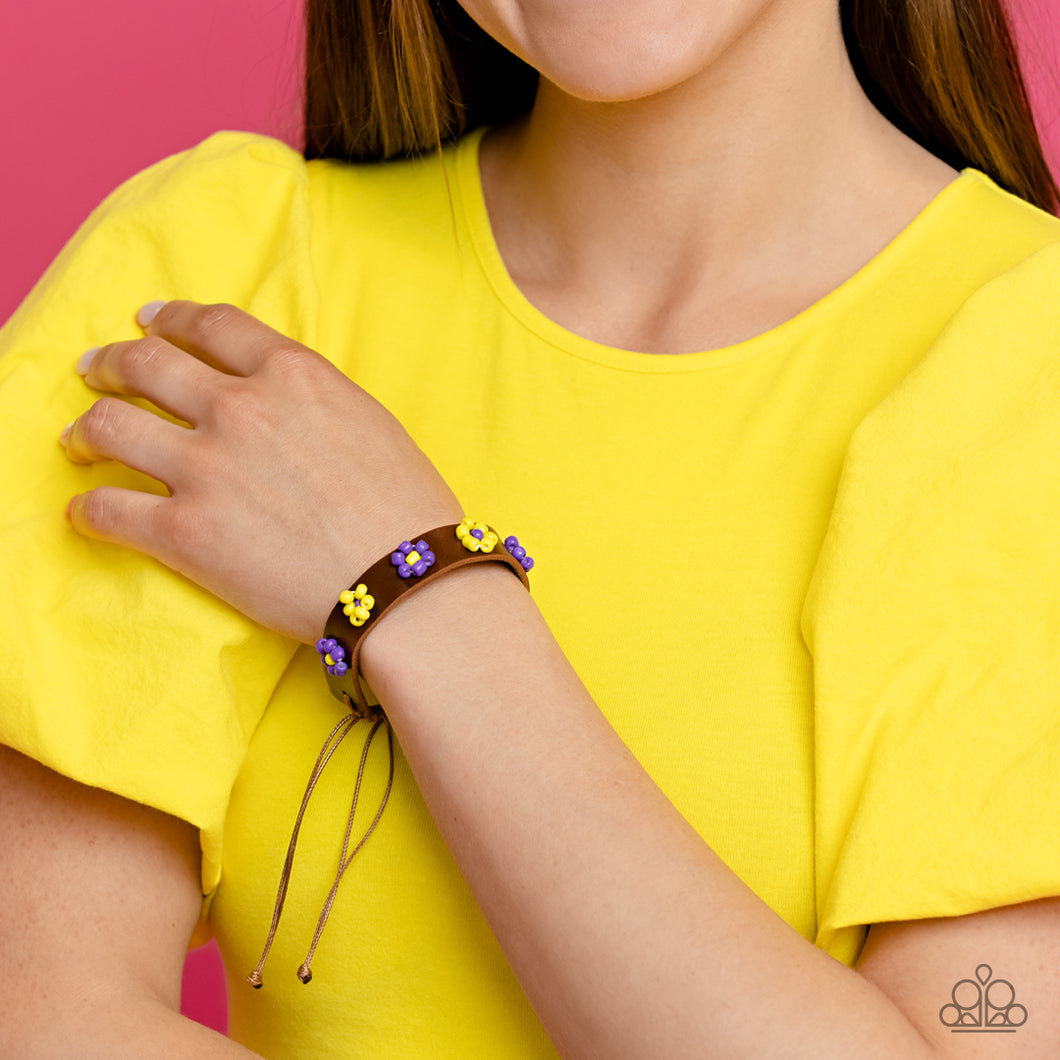 Paparazzi Accessories: Flowery Frontier - Purple Bracelet