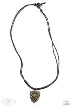 Load image into Gallery viewer, Paparazzi Accessories: Shielded Simplicity - Brass Urban Necklace - Jewels N Thingz Boutique