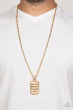 Load image into Gallery viewer, Paparazzi Accessories: Empire State of Mind - Gold Inspirational Necklace